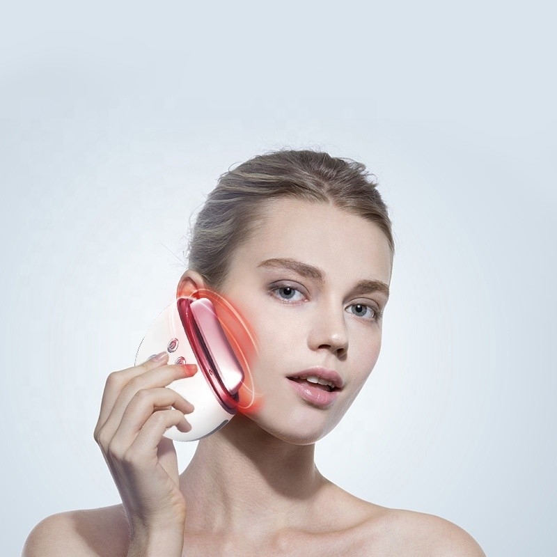 USB Plugs Guasha EMS Firm Skin Eye Face Massage Vibration LED Light Facial Massager