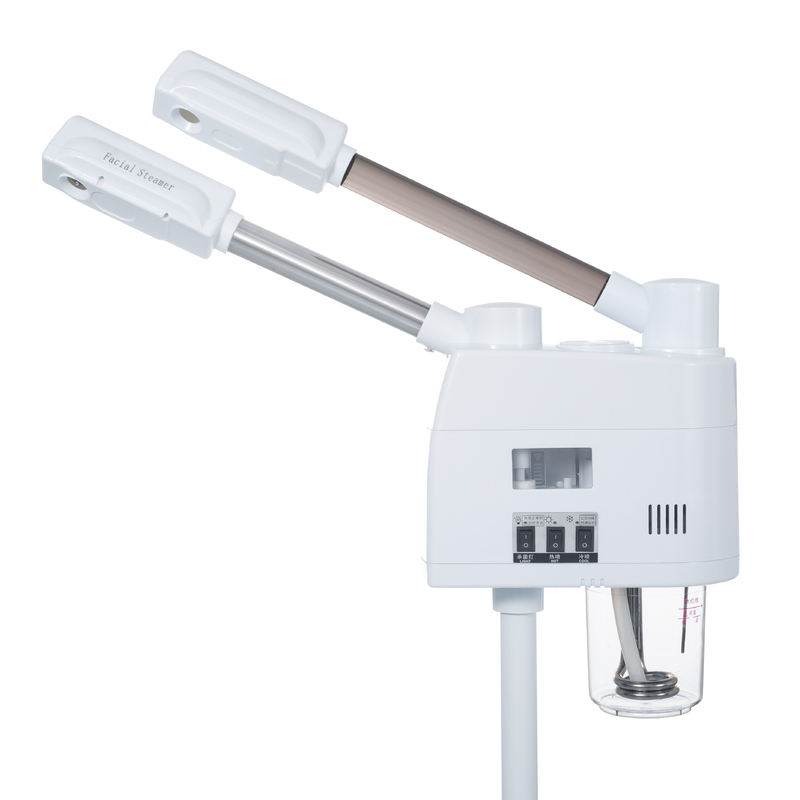 Deep Hydrating Hot and Cold Portable Facial Steamer with Magnifying Lamp 110-240 VAC